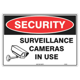 Surveillance Cameras In Use Security Sign