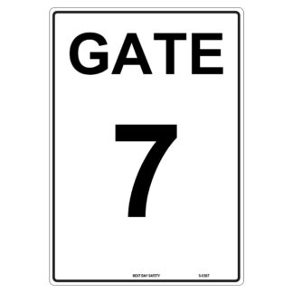 Gate 7 Numbering Sign