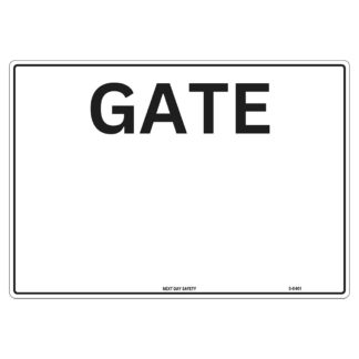 Customisable Gate Number Sign
