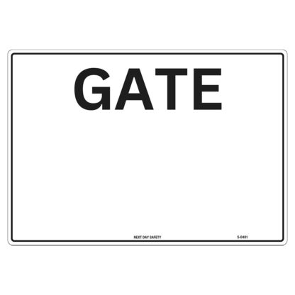Customisable Gate Number Sign