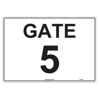 Gate 5 Numbering Sign