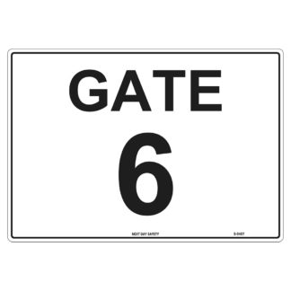 Gate 6 Numbering Sign