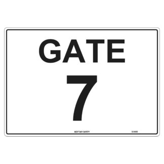 Gate 7 Numbering Sign