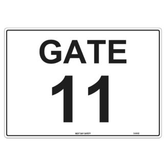 Gate 11 Numbering Sign