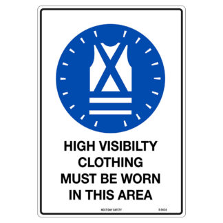 High Visibility Clothing Must Be Worn In This Area Mandatory Sign