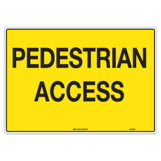 Pedestrian Route Sign