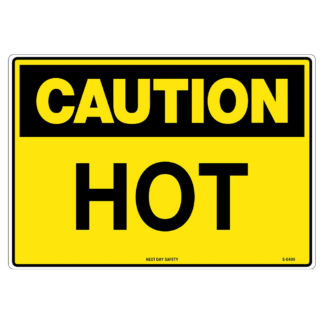 Caution Hot Sign