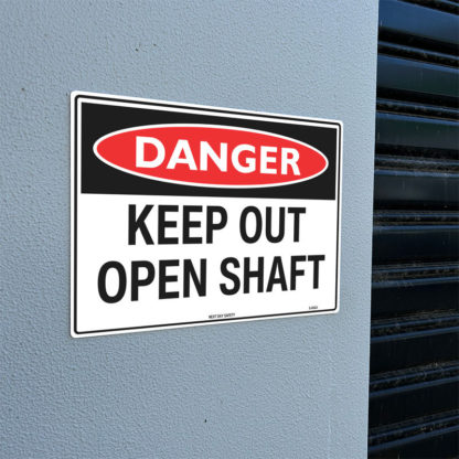 Danger Keep Out Open Shaft Sign - Image 2