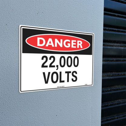 Danger 22,000 Volts Sign - Image 2