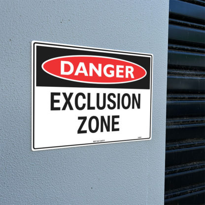 Danger Exclusion Zone Sign - Image 2