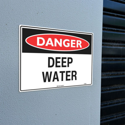 Danger Deep Water Sign - Image 2