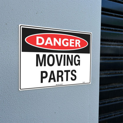 Danger Moving Parts Sign - Image 2