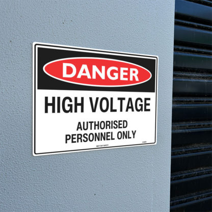 Danger High Voltage Authorised Personnel Only Sign - Image 2