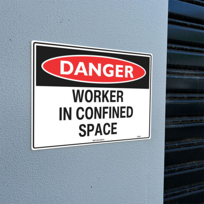 Danger Worker In Confined Space Sign - Image 2