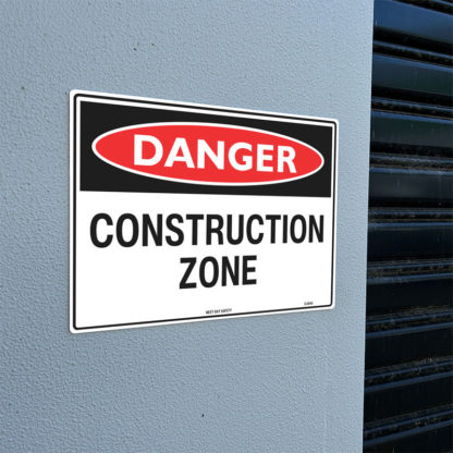 Danger Construction Zone Sign - Image 2