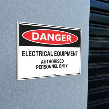 Danger Electrical Equipment Authorised Personnel Only Sign - Image 2