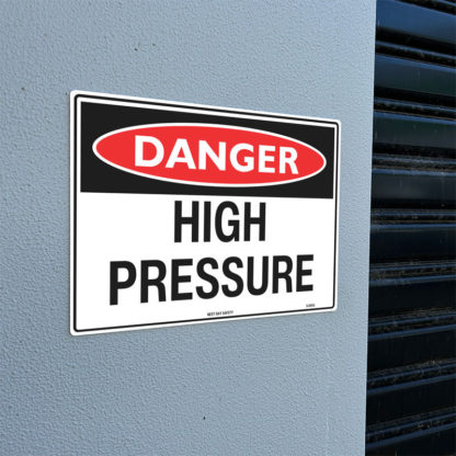 Danger High Pressure Sign - Image 2