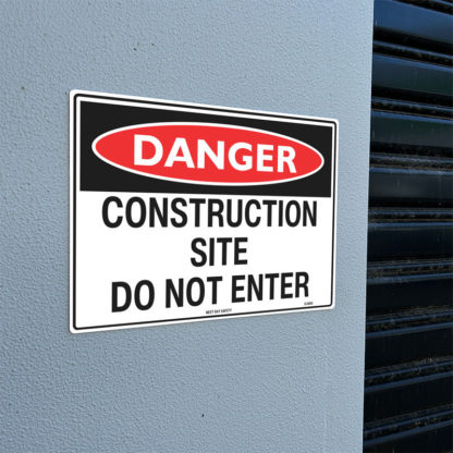 Danger Construction Site Do Not Enter Sign - Image 2