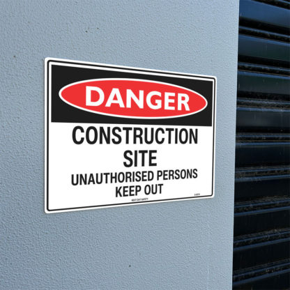 Danger Construction Site Keep Out Sign - Image 2