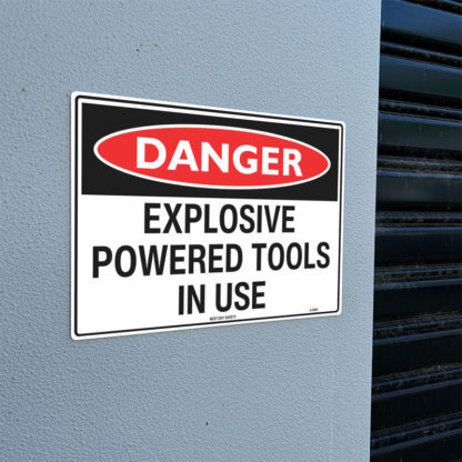 Danger Explosive Tools Warning Sign - Image 2