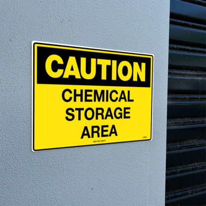 Caution Chemical Storage Area Sign - Image 2