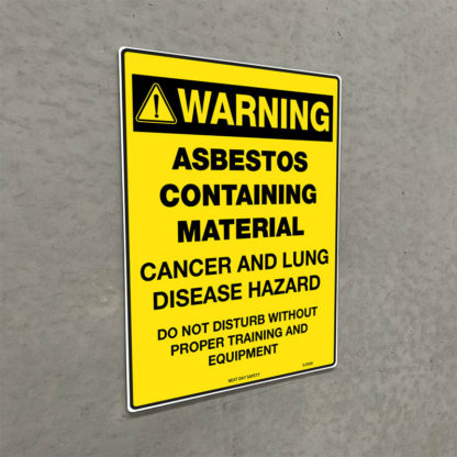 Warning Asbestos Containing Material Sign - Image 2