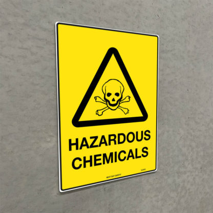 Warning Hazardous Chemicals Sign - Image 2