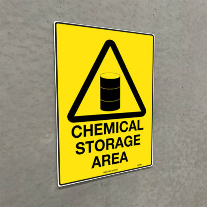 Warning Chemical Storage Area Sign - Image 2