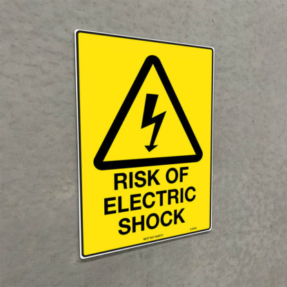 Warning Risk Of Electric Shock Sign - Image 2