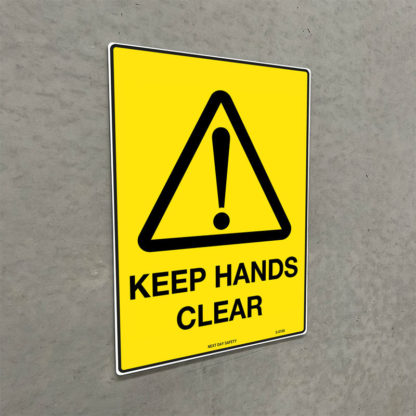 Warning Keep Hands Clear Sign - Image 2