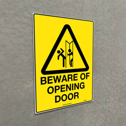 Warning Beware Of Opening Door Sign - Image 2