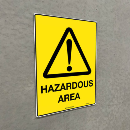 Warning Hazard Area Sign - Image 2
