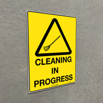 Warning Cleaning In Progress Sign - Image 2