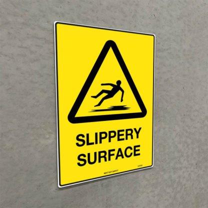 Warning Slippery Surface Sign - Image 2