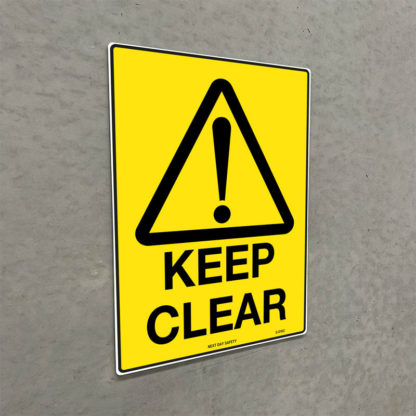 Warning Keep Clear Sign - Image 2