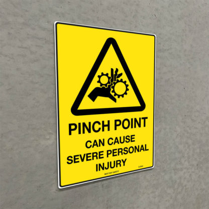Warning Pinch Point Can Cause Severe Personal Injury Sign - Image 2