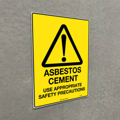 Warning Asbestos Cement Sign - Image 2