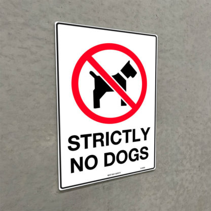 Strictly No Dogs Prohibition Sign - Image 2
