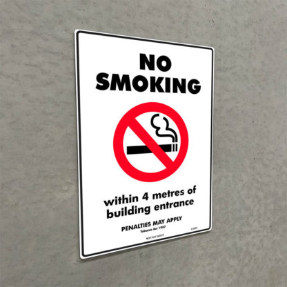 No Smoking 4m Rule Sign - Image 2