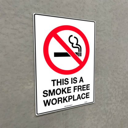 This Is A Smoke Free Workplace Prohibition Sign - Image 2