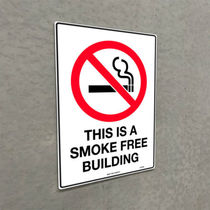 This Is A Smoke Free Building Prohibition Sign - Image 2