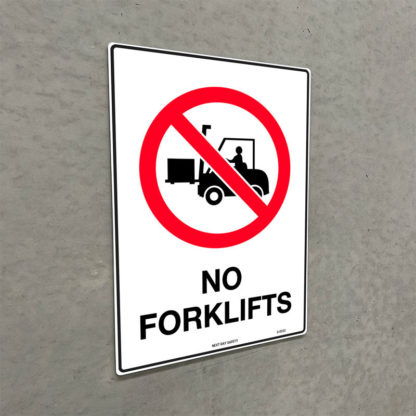 No Forklifts Prohibition Sign - Image 2