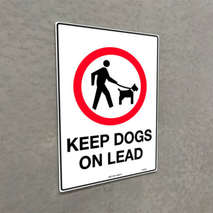 Keep Dogs On Lead Prohibition Sign - Image 2