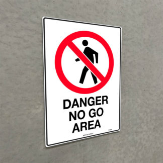 Danger No Go Area Prohibition Sign - Next Day Safety
