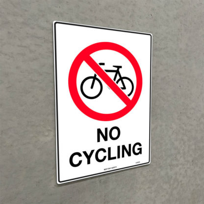 No Cycling Prohibition Sign - Image 2