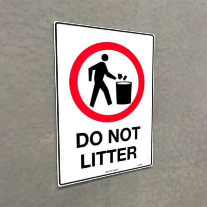 Do Not Litter Prohibition Sign - Image 2