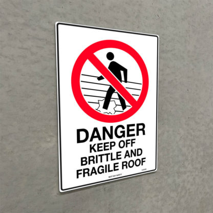 Keep Off Brittle And Fragile Roof Prohibition Sign - Image 2