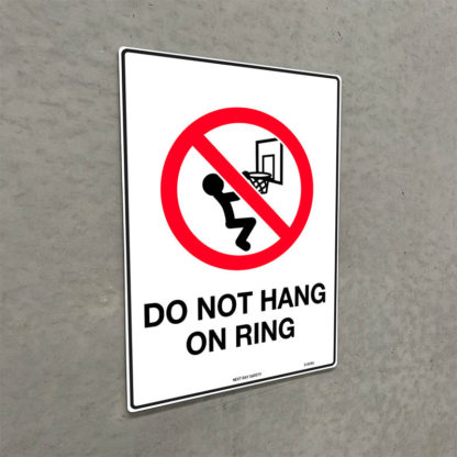 Do Not Hang On Ring Prohibition Sign - Image 2
