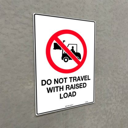 Do Not Travel With Raised Load Prohibition Sign - Image 2