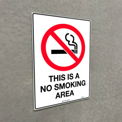 This Is A No Smoking Area Prohibition Sign - Image 2
